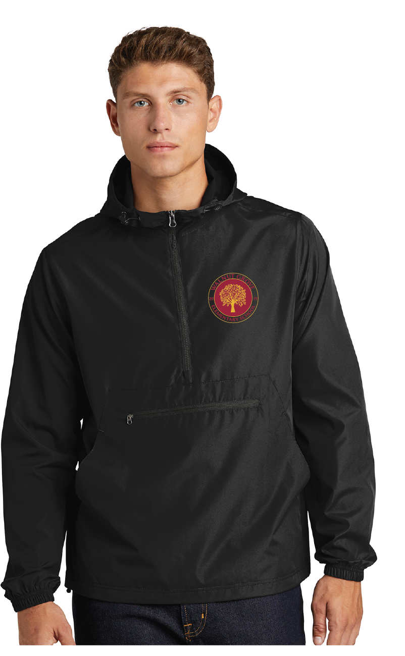 Packable Anorak / Black / Walnut Grove Elementary School Staff