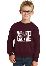 Core Fleece Crewneck Sweatshirt (Youth & Adult) / Maroon / Walnut Grove Elementary School