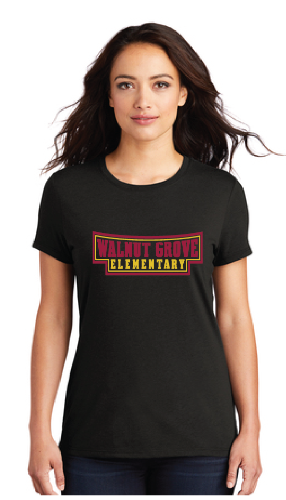 Women’s Perfect Tri Tee / Black / Walnut Grove Elementary School Staff