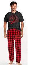 Cotton Tee and Harley Flannel Pants Pajamas  / Black / Red & Black Buffalo / Walnut Grove Elementary School