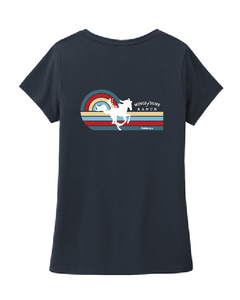 Women’s Softstyle Triblend V-Neck Tee / Navy / Wings of Hope