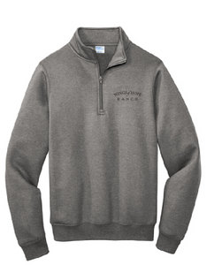 Core Fleece 1/4-Zip Pullover Sweatshirt / Grey / Wings of Hope