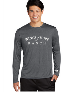 Long Sleeve Heather Contender Tee / Graphite / Wings of Hope