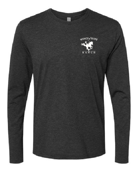 Perfect Tri Long Sleeve Tee / Black Frost / Wings of Hope