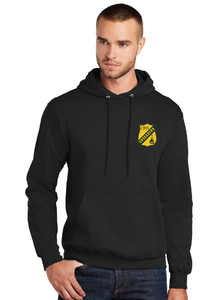 Core Fleece Pullover Hooded Sweatshirt / Black / Catholic High School Sailing