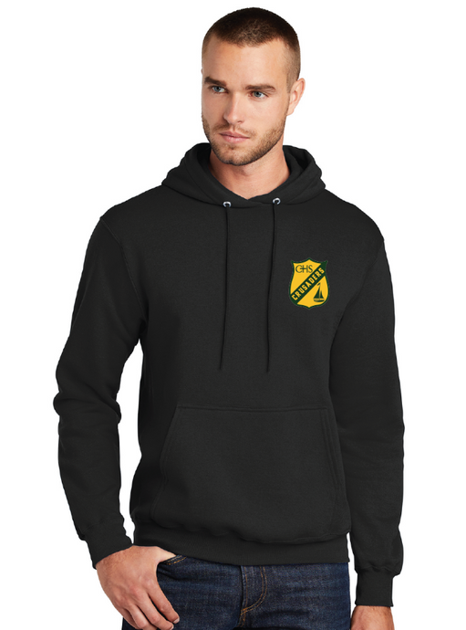 Core Fleece Pullover Hooded Sweatshirt / Black / Catholic High School Sailing