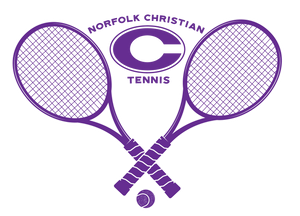 3" Sticker / Norfolk Christian School Tennis