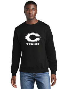 Core Fleece Crewneck Sweatshirt / Black / Norfolk Christian School Tennis