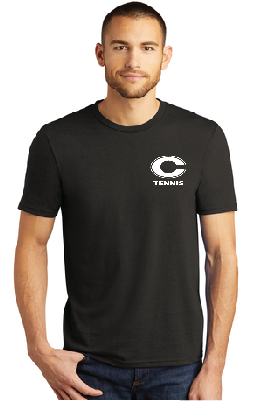 Softstyle Triblend Tee / Black / Norfolk Christian School Tennis