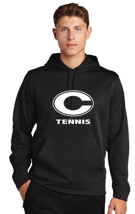 Performance Fleece Hooded Pullover / Black / Norfolk Christian School Tennis