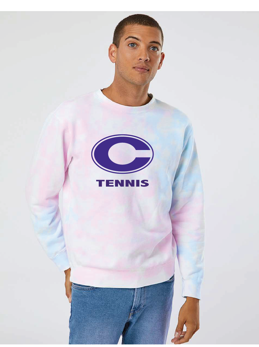 Midweight Tie-Dyed Sweatshirt / Tie Dye Cotton Candy / Norfolk Christian School Tennis