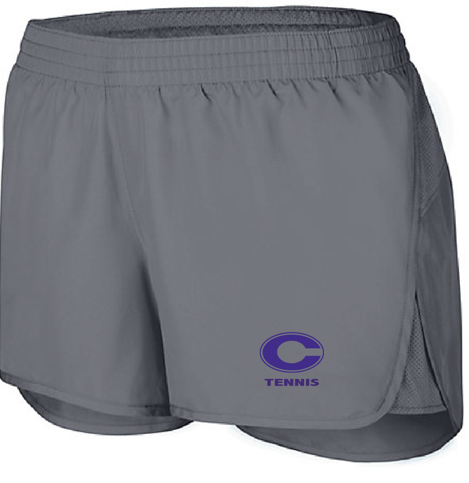 Women's Wayfarer Shorts / Grey / Norfolk Christian School Tennis