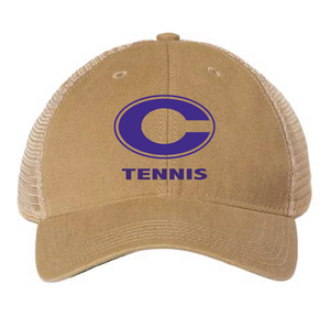 Pigment-Dyed Trucker Cap / Mustard/Yellow Stone  / Norfolk Christian School Tennis