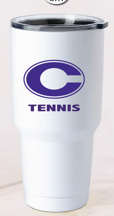 32 oz Stainless Steel Tumbler / Norfolk Christian School Tennis