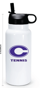 32oz Stainless Steel Water Bottle / Norfolk Christian School Tennis