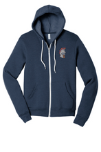 Unisex Sponge Fleece Full-Zip Hoodie / Navy / Plaza Middle School Staff