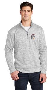 Electric Heather Fleece 1/4-Zip Pullover / Silver Electric / Plaza Middle School Staff