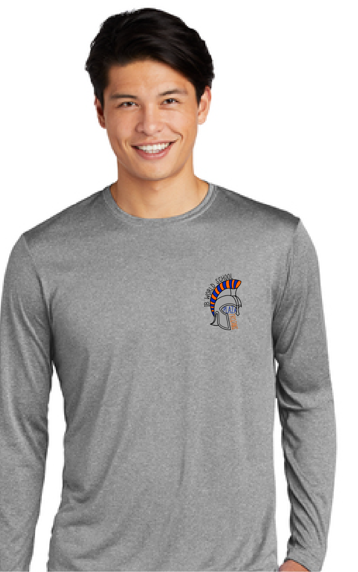 Long Sleeve Heather Contender Tee / Graphite / Plaza Middle School Staff