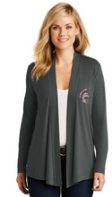 Ladies Concept Open Cardigan / Grey / Plaza Middle School Staff