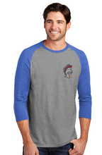 Perfect Tri 3/4-Sleeve Raglan / Royal Frost / Plaza Middle School Staff