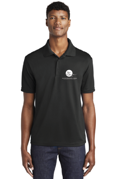 RacerMesh Polo / Black / Bay Youth Orchestras of Virginia