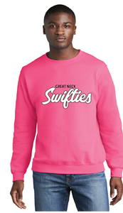 Core Fleece Crewneck Sweatshirt / Neon Pink / Great Neck Swifties