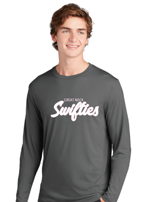 Long Sleeve Core Cotton Tee / Charcoal / Great Neck Swifties