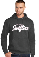 Fleece Pullover Hooded Sweatshirt / Dark Heather Grey / Great Neck Swifties