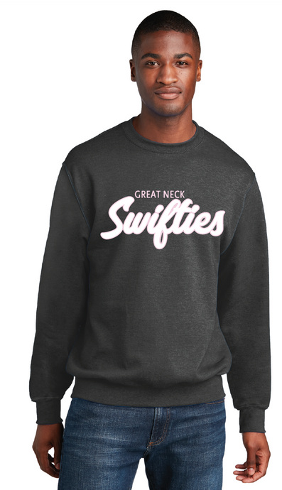 Core Fleece Crewneck Sweatshirt / Dark Heather Grey / Great Neck Swifties