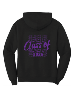 Fleece Hooded Sweatshirt / Black / Tallwood High School Class of 2026