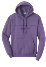 Fleece Pullover Hooded Sweatshirt / Heather Purple / Tallwood High School Class of 2026