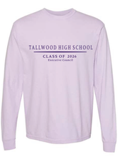 Garment-Dyed Heavyweight Long Sleeve T-Shirt / Orchid / Tallwood High School Class of 2026