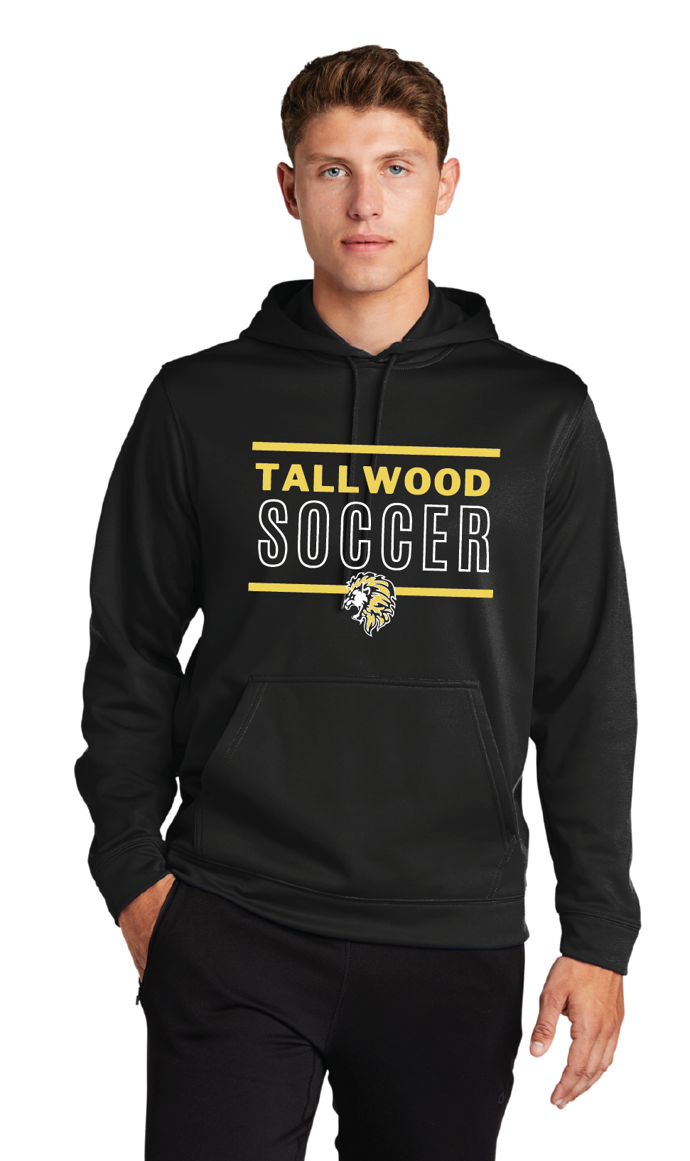 Fleece Hooded Pullover / Black / Tallwood High School Boys Soccer