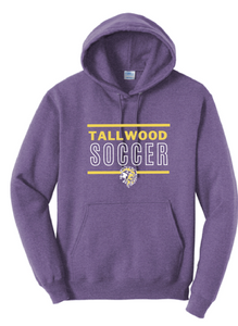 Core Fleece Pullover Hooded Sweatshirt / Purple / Tallwood High School Boys Soccer