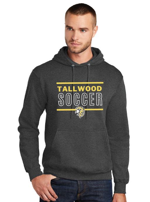Core Fleece Pullover Hooded Sweatshirt / Charcoal / Tallwood High School Boys Soccer