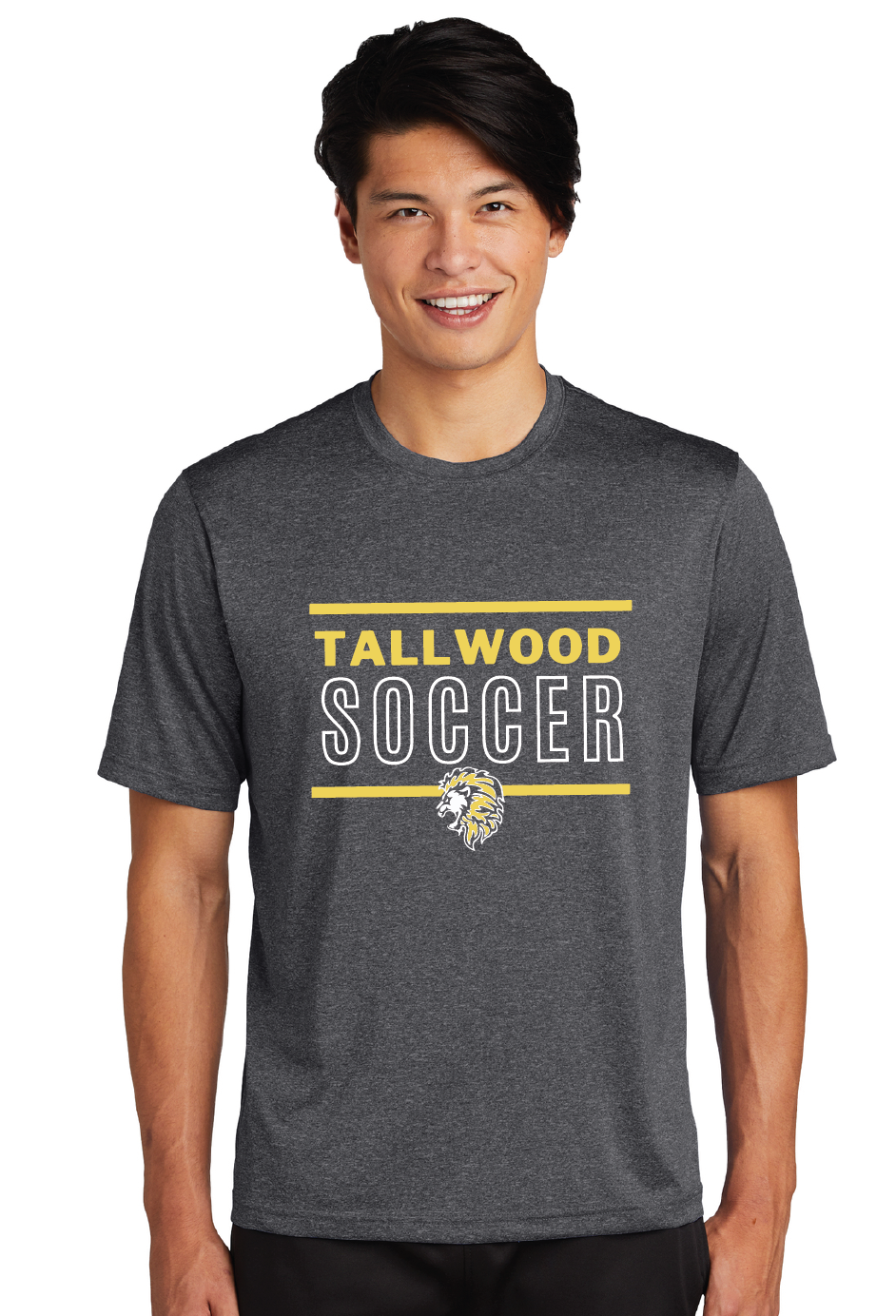 Heather Contender Tee / Graphite Heather / Tallwood High School Boys Soccer