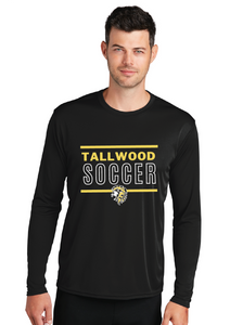 Long Sleeve Performance Tee / Black / Tallwood High School Boys Soccer