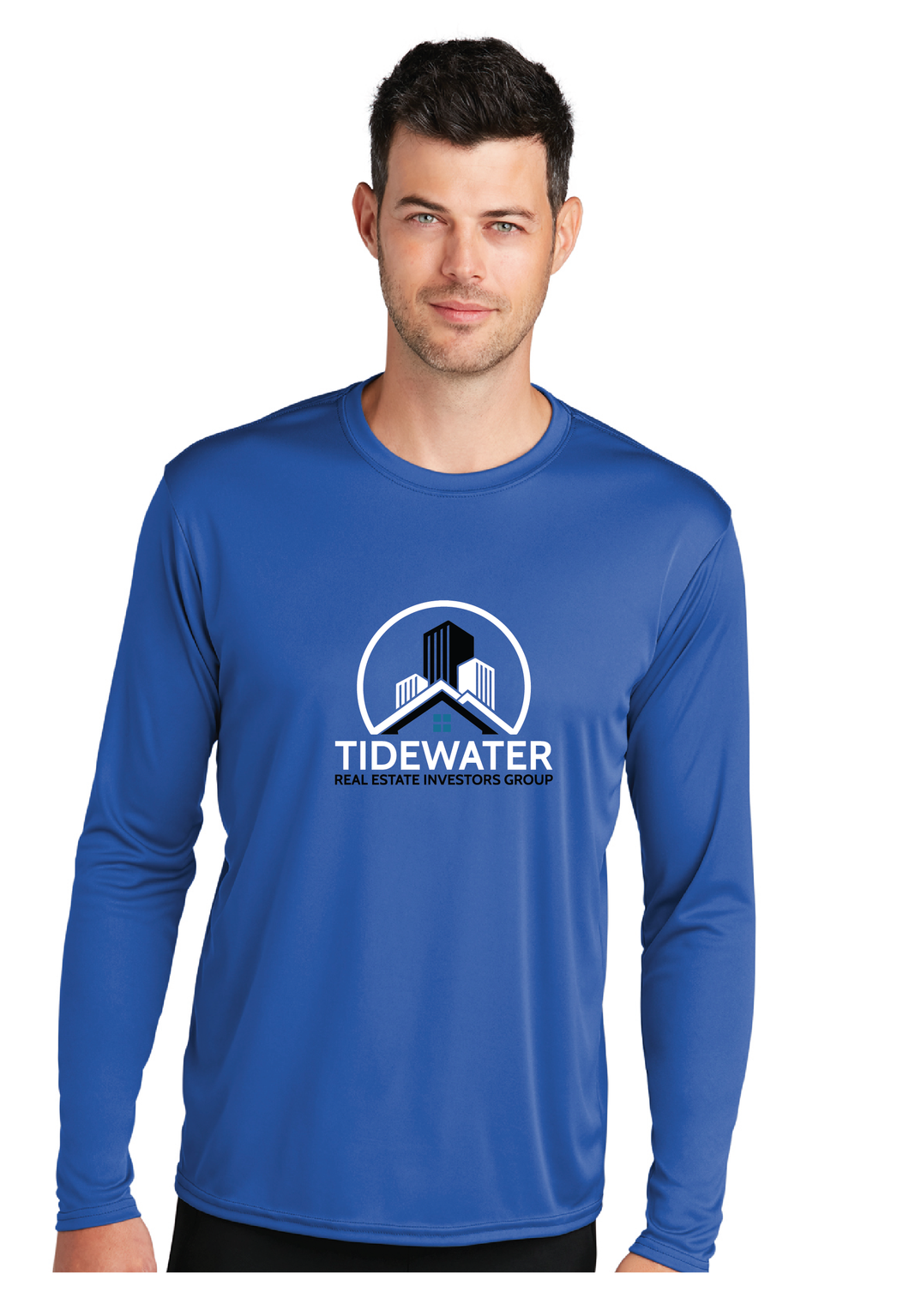 Long Sleeve Performance Tee / Royal / Tidewater Real Estate Investment Group