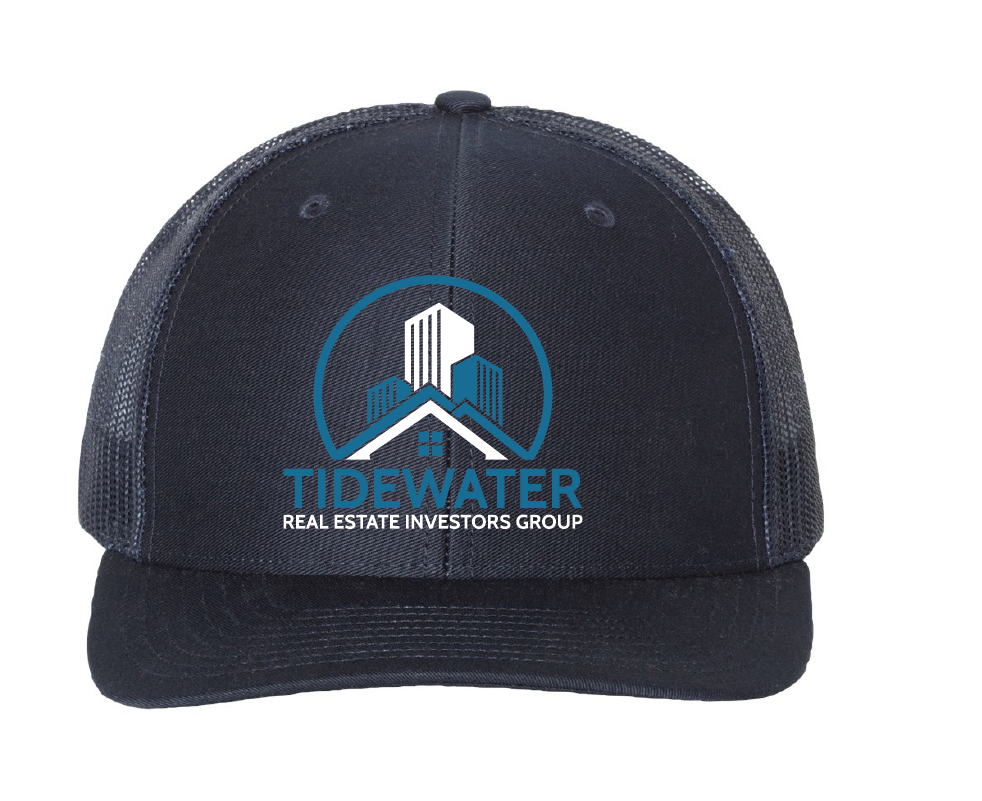 Adjustable Snapback Trucker Cap / Navy / Tidewater Real Estate Investment Group