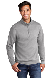 Core Fleece 1/4-Zip Pullover Sweatshirt / Athletic Heather / Tallwood High School Track & Field