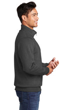 Fleece 1/4-Zip Pullover Sweatshirt / Dark Heather Grey / Cape Henry Collegiate Soccer