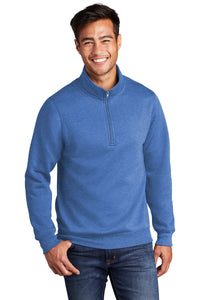 Core Fleece 1/4-Zip Pullover Sweatshirt / Heather Royal / Brandon Middle School Staff