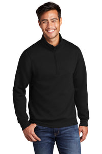 Core Fleece 1/4-Zip Pullover Sweatshirt / Black / Trantwood Elementary Staff
