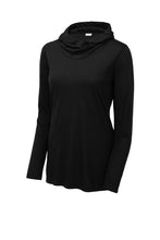 Glitter Tri-Blend Wicking Long Sleeve Hoodie / Black / Salem Middle School Staff