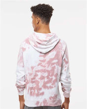 Tie-Dyed Fleece Hooded Sweatshirt / Dusty Rose / Great Neck Middle Volleyball