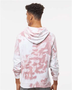 Tie-Dyed Fleece Hooded Sweatshirt / Dusty Rose / Great Neck Middle Volleyball