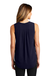 Ladies Sleeveless Blouse / Navy / First Colonial High School Staff