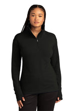 Ladies Sport-Wick Flex Fleece 1/4-Zip / Black / Independence Middle School Staff