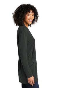 Ladies Microterry Cardigan / Charcoal / Trantwood Elementary Staff