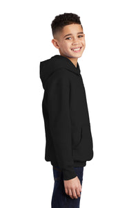 Fleece Pullover Hooded Sweatshirt (Youth & Adult) / Black / Kings Grant Elementary